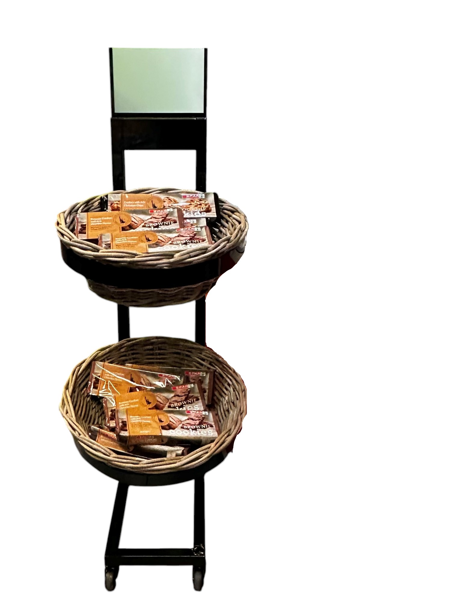 Display IMPULSO 2-tier met KUBU manden